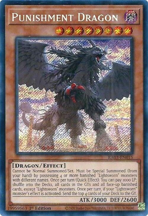 Image for Punishment Dragon (Secret Rare) (Quarter Century Bonanza) (RA03-EN015) - YuGiOh