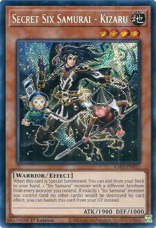 Image for Secret Six Samurai - Kizaru (Secret Rare) (Quarter Century Bonanza) (RA03-EN017) - YuGiOh