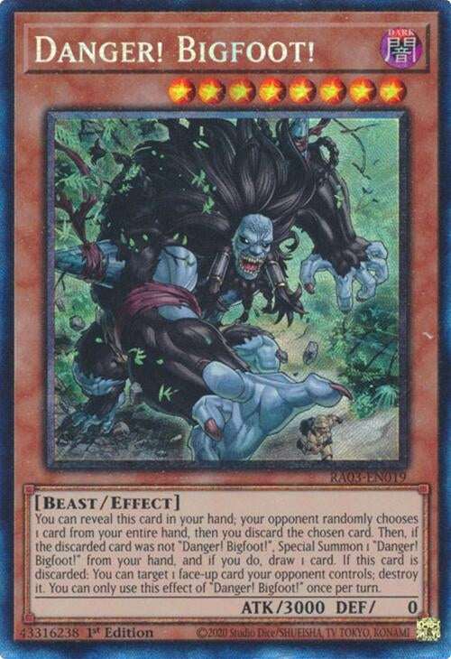 Image for Danger! Bigfoot! (PCR) (Quarter Century Bonanza) (RA03-EN019) - YuGiOh