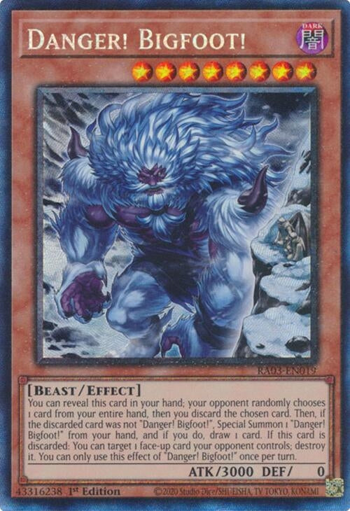 Image for Danger! Bigfoot! (Alternate Art) (PCR) (Quarter Century Bonanza) (RA03-EN019) - YuGiOh