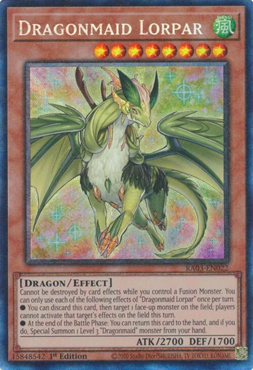 Image for Dragonmaid Lorpar (PCR) (Quarter Century Bonanza) (RA03-EN022) - YuGiOh