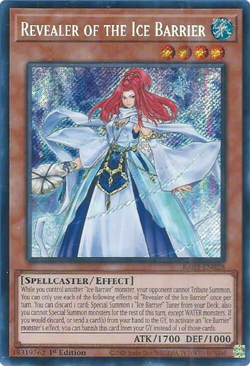 Image for Revealer of the Ice Barrier (Secret Rare) (Quarter Century Bonanza) (RA03-EN028) - YuGiOh