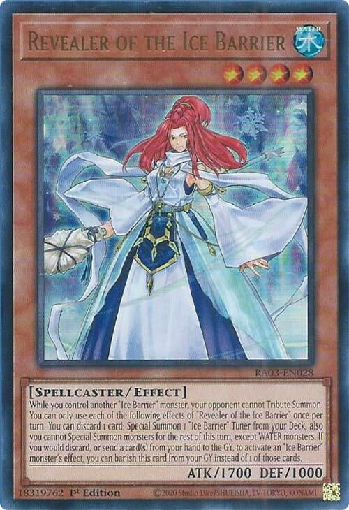 Image for Revealer of the Ice Barrier (UR) (Quarter Century Bonanza) (RA03-EN028) - YuGiOh