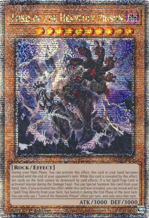 Image for Lord of the Heavenly Prison (Quarter Century Secret Rare) (Quarter Century Bonanza) (RA03-EN029) - YuGiOh