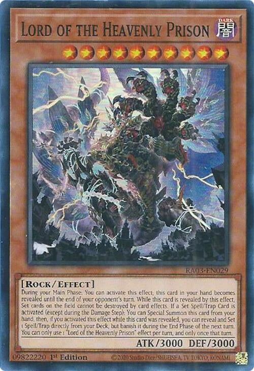 Image for Lord of the Heavenly Prison (Quarter Century Bonanza) (RA03-EN029) - YuGiOh