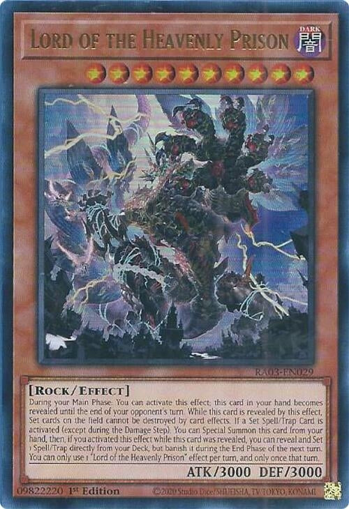 Image for Lord of the Heavenly Prison (UR) (Quarter Century Bonanza) (RA03-EN029) - YuGiOh