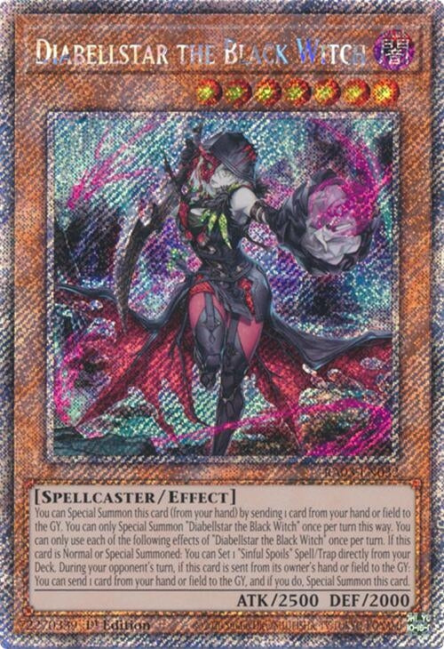 Image for Diabellstar the Black Witch (Platinum Secret Rare) (Quarter Century Bonanza) (RA03-EN032) - YuGiOh