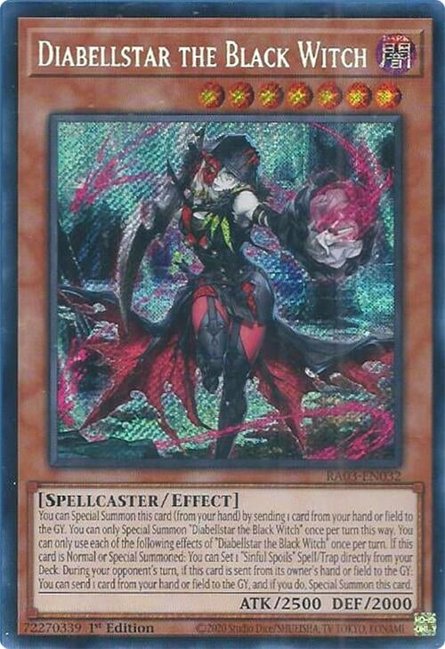Image for Diabellstar the Black Witch (Secret Rare) (Quarter Century Bonanza) (RA03-EN032) - YuGiOh