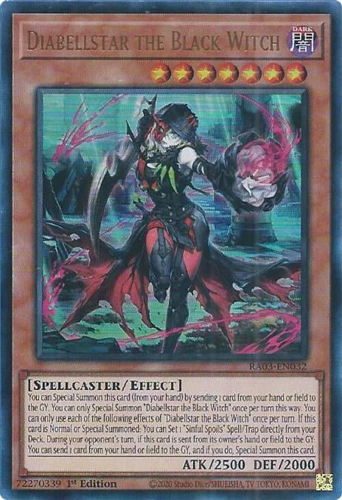 Image for Diabellstar the Black Witch (UR) (Quarter Century Bonanza) (RA03-EN032) - YuGiOh
