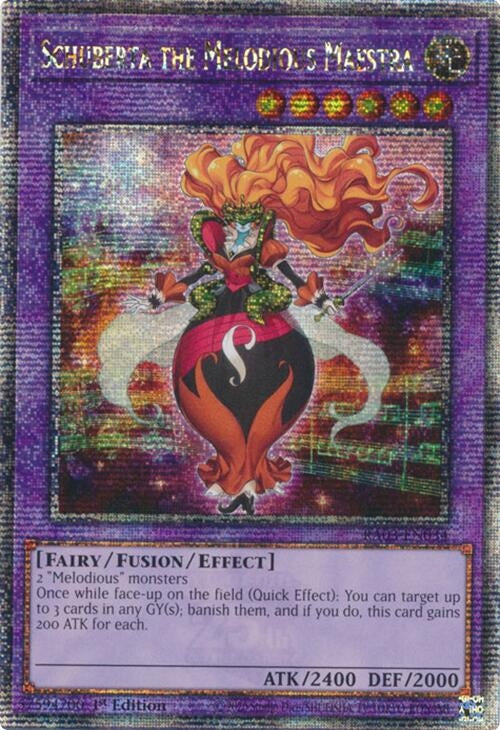 Image for Schuberta the Melodious Maestra (Quarter Century Secret Rare) (Quarter Century Bonanza) (RA03-EN034) - YuGiOh