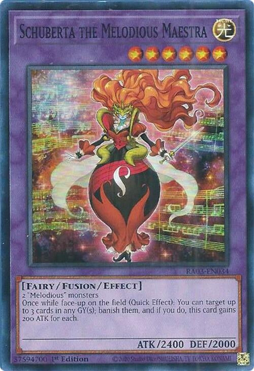 Image for Schuberta the Melodious Maestra (Quarter Century Bonanza) (RA03-EN034) - YuGiOh
