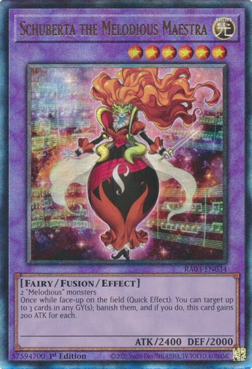Image for Schuberta the Melodious Maestra (PUR) (Quarter Century Bonanza) (RA03-EN034) - YuGiOh