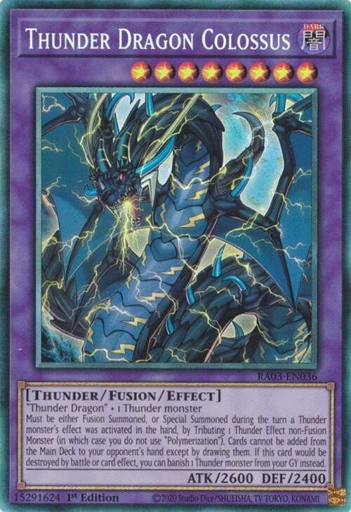 Image for Thunder Dragon Colossus (PCR) (Quarter Century Bonanza) (RA03-EN036) - YuGiOh