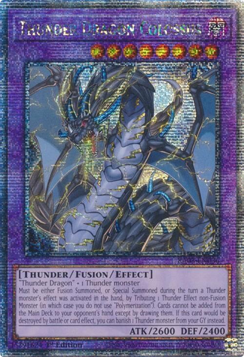 Image for Thunder Dragon Colossus (Quarter Century Secret Rare) (Quarter Century Bonanza) (RA03-EN036) - YuGiOh