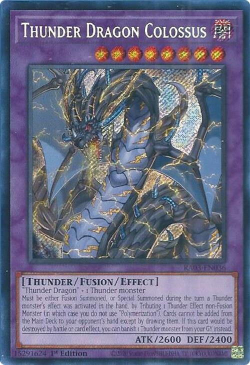 Image for Thunder Dragon Colossus (Secret Rare) (Quarter Century Bonanza) (RA03-EN036) - YuGiOh