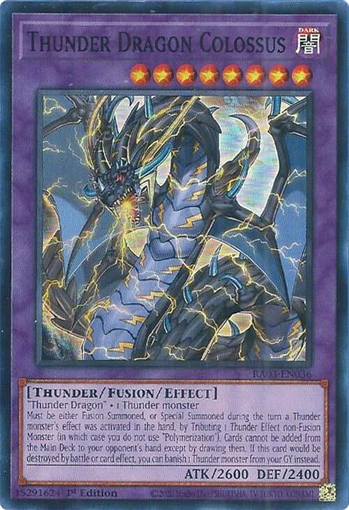 Image for Thunder Dragon Colossus (Quarter Century Bonanza) (RA03-EN036) - YuGiOh