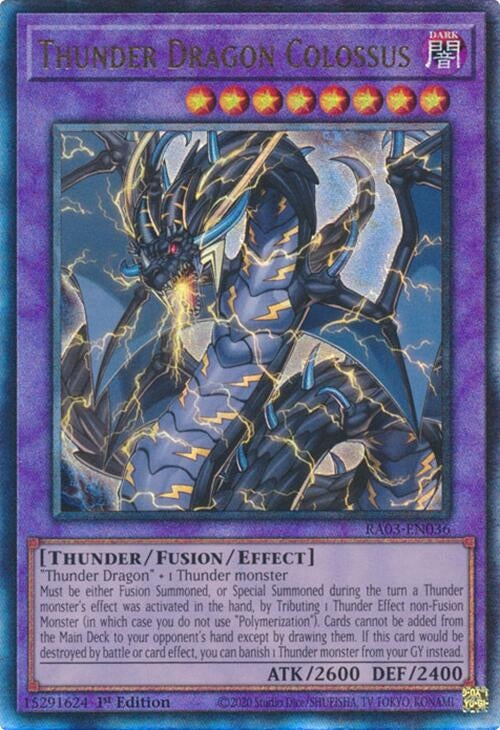 Image for Thunder Dragon Colossus (PUR) (Quarter Century Bonanza) (RA03-EN036) - YuGiOh
