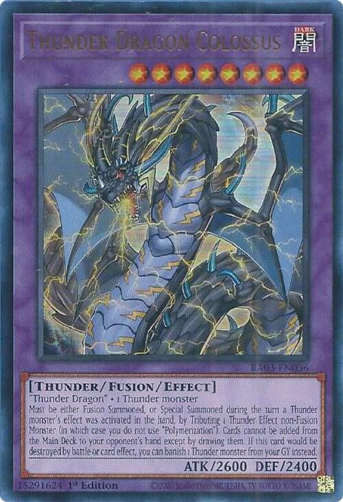 Image for Thunder Dragon Colossus (UR) (Quarter Century Bonanza) (RA03-EN036) - YuGiOh