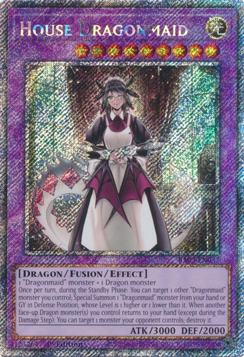 Image for House Dragonmaid (Platinum Secret Rare) (Quarter Century Bonanza) (RA03-EN037) - YuGiOh