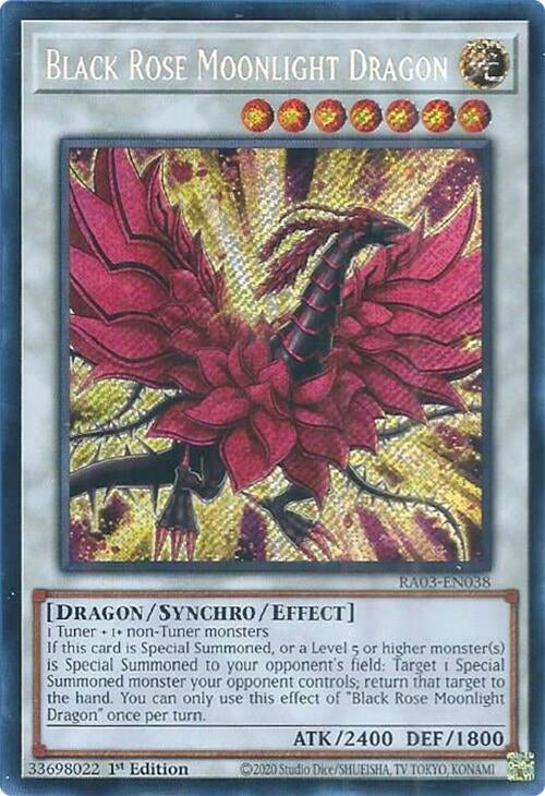 Image for Black Rose Moonlight Dragon (Secret Rare) (Quarter Century Bonanza) (RA03-EN038) - YuGiOh