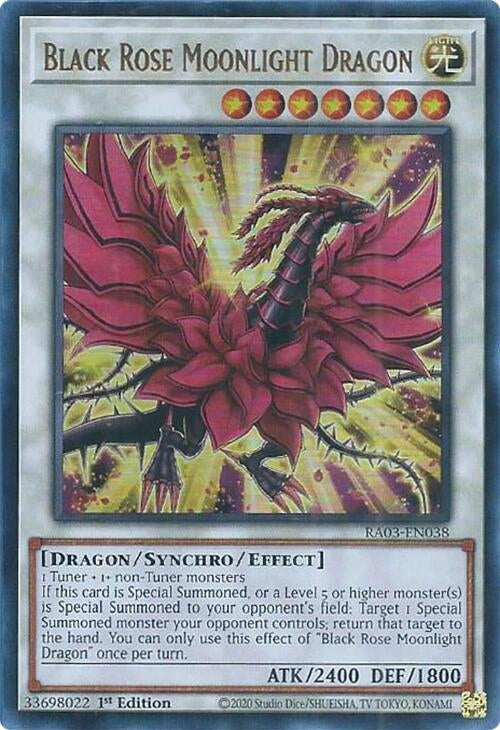 Image for Black Rose Moonlight Dragon (UR) (Quarter Century Bonanza) (RA03-EN038) - YuGiOh