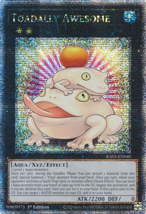 Image for Toadally Awesome (Quarter Century Secret Rare) (Quarter Century Bonanza) (RA03-EN040) - YuGiOh
