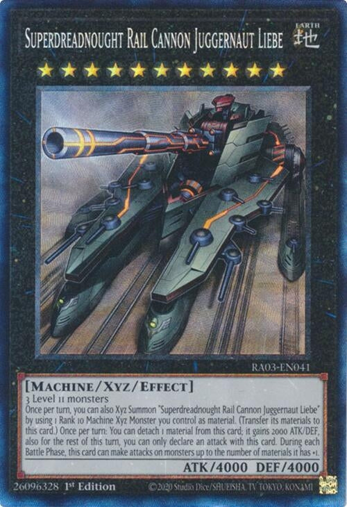Image for Superdreadnought Rail Cannon Juggernaut Liebe (PCR) (Quarter Century Bonanza) (RA03-EN041) - YuGiOh