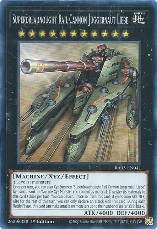 Image for Superdreadnought Rail Cannon Juggernaut Liebe (Quarter Century Bonanza) (RA03-EN041) - YuGiOh
