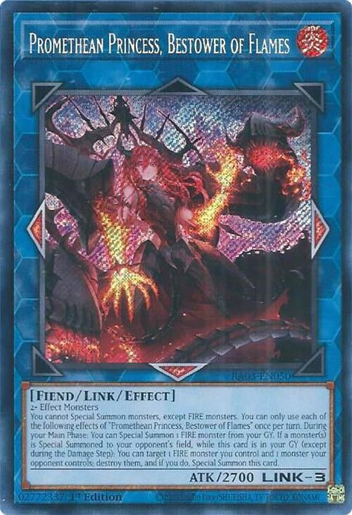 Image for Promethean Princess, Bestower of Flames (Secret Rare) (Quarter Century Bonanza) (RA03-EN050) - YuGiOh