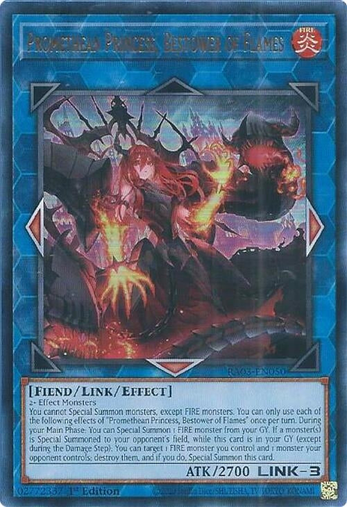 Image for Promethean Princess, Bestower of Flames (UR) (Quarter Century Bonanza) (RA03-EN050) - YuGiOh