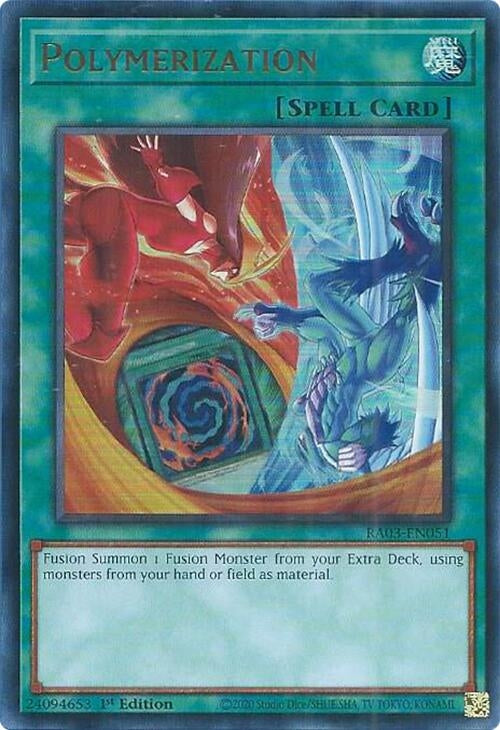 Image for Polymerization (B) (HERO Art) (UR) (Quarter Century Bonanza) (RA03-EN051) - YuGiOh