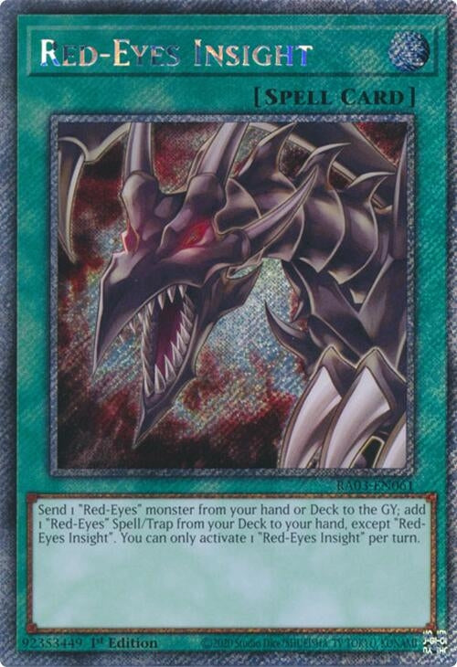 Image for Red-Eyes Insight (Platinum Secret Rare) (Quarter Century Bonanza) (RA03-EN061) - YuGiOh