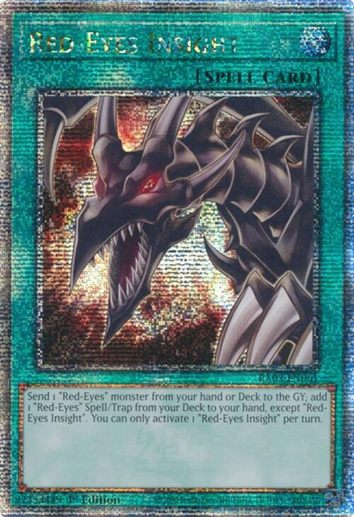 Image for Red-Eyes Insight (Quarter Century Secret Rare) (Quarter Century Bonanza) (RA03-EN061) - YuGiOh