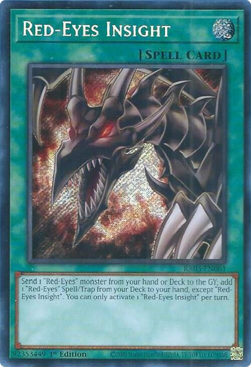 Image for Red-Eyes Insight (Secret Rare) (Quarter Century Bonanza) (RA03-EN061) - YuGiOh
