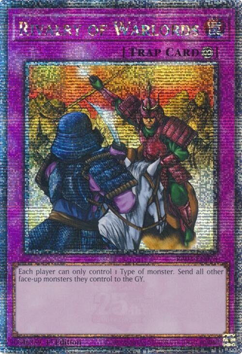 Image for Rivalry of Warlords (Quarter Century Secret Rare) (Quarter Century Bonanza) (RA03-EN075) - YuGiOh