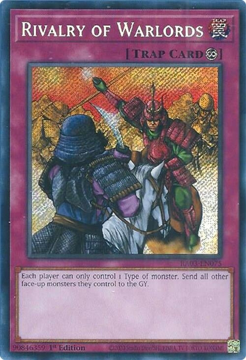 Image for Rivalry of Warlords (Secret Rare) (Quarter Century Bonanza) (RA03-EN075) - YuGiOh