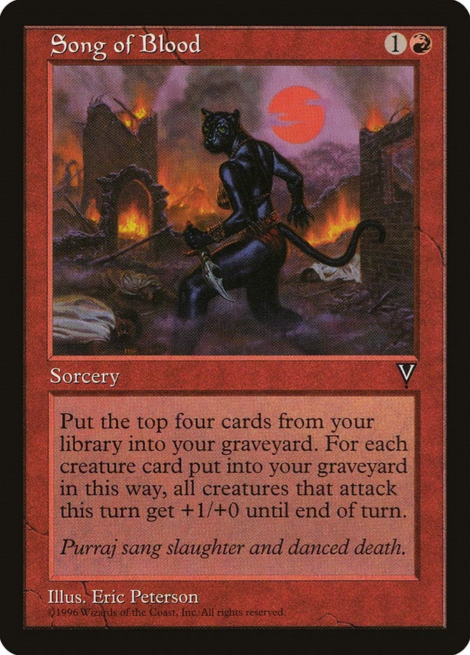 Image for Song of Blood (Visions) - Magic: The Gathering