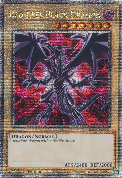 Image for Red-Eyes Black Dragon (Quarter Century Secret Rare) (Quarter Century Bonanza) (RA03-EN081) - YuGiOh