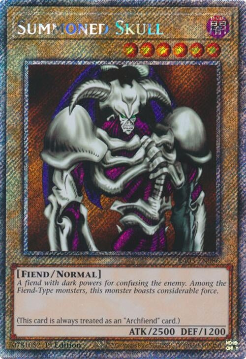 Image for Summoned Skull (Platinum Secret Rare) (Quarter Century Bonanza) (RA03-EN086) - YuGiOh