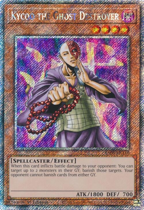 Image for Kycoo the Ghost Destroyer (Platinum Secret Rare) (Quarter Century Bonanza) (RA03-EN110) - YuGiOh