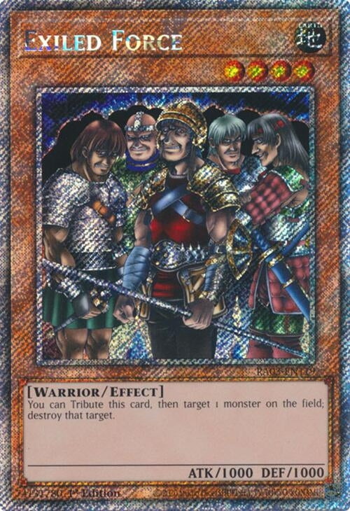 Image for Exiled Force (Platinum Secret Rare) (Quarter Century Bonanza) (RA03-EN119) - YuGiOh