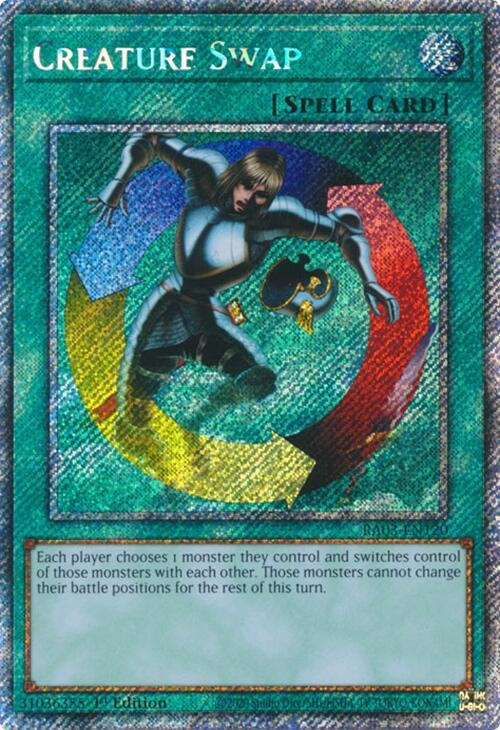 Image for Creature Swap (Platinum Secret Rare) (Quarter Century Bonanza) (RA03-EN120) - YuGiOh