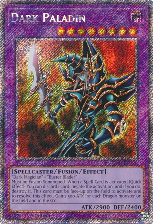 Image for Dark Paladin (Platinum Secret Rare) (Quarter Century Bonanza) (RA03-EN126) - YuGiOh