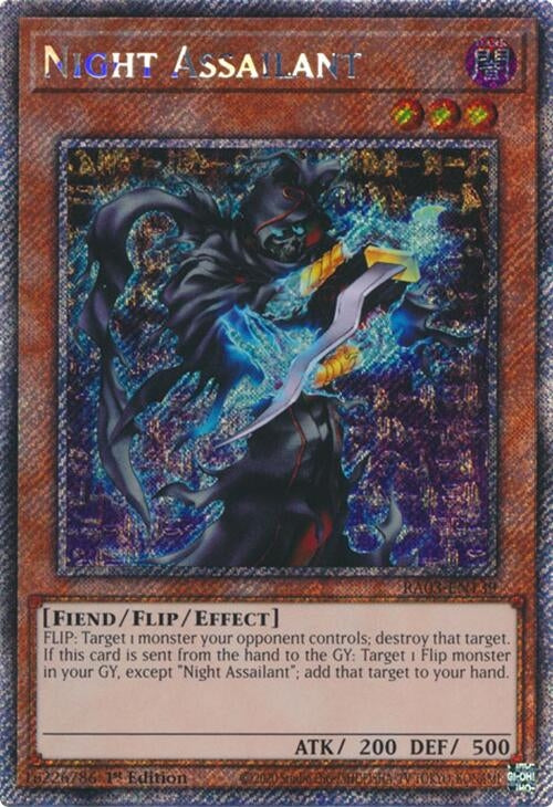 Image for Night Assailant (Platinum Secret Rare) (Quarter Century Bonanza) (RA03-EN139) - YuGiOh