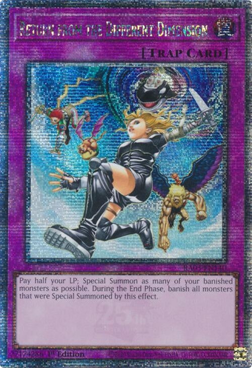 Image for Return from the Different Dimension (Quarter Century Secret Rare) (Quarter Century Bonanza) (RA03-EN140) - YuGiOh