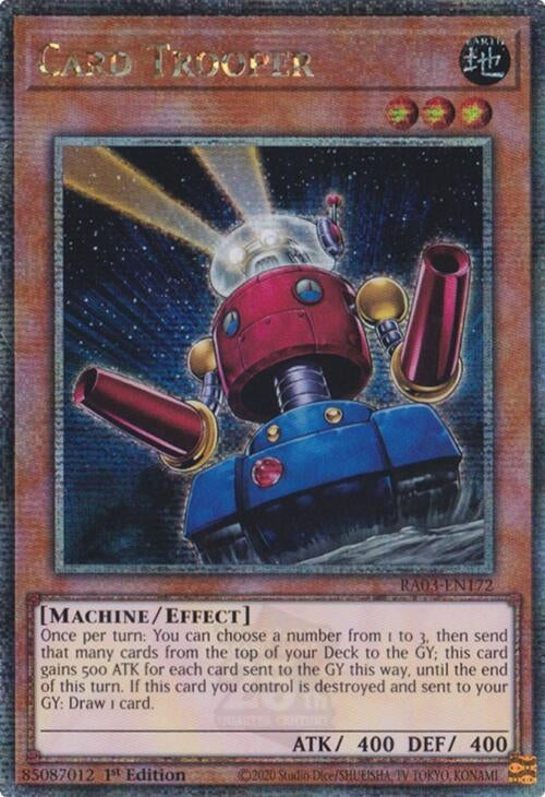 Image for Card Trooper (Quarter Century Secret Rare) (Quarter Century Bonanza) (RA03-EN172) - YuGiOh