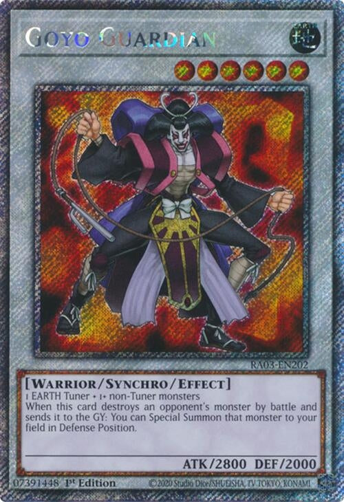 Image for Goyo Guardian (Platinum Secret Rare) (Quarter Century Bonanza) (RA03-EN202) - YuGiOh