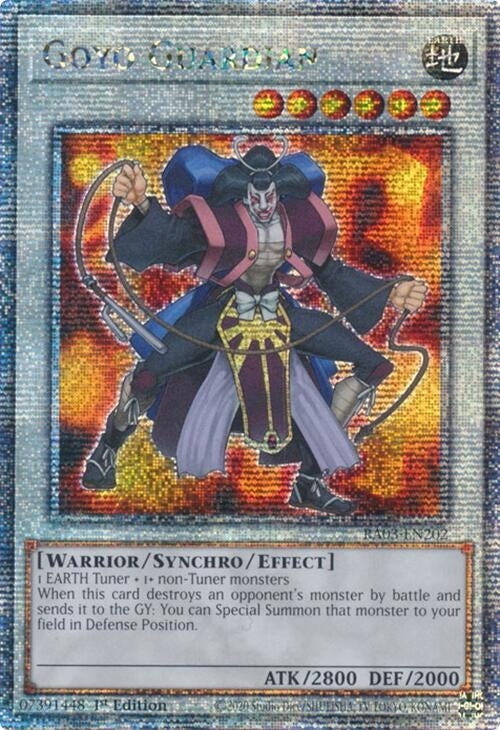 Image for Goyo Guardian (Quarter Century Secret Rare) (Quarter Century Bonanza) (RA03-EN202) - YuGiOh