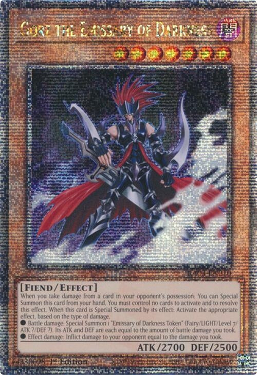 Image for Gorz the Emissary of Darkness (Quarter Century Secret Rare) (Quarter Century Bonanza) (RA03-EN210) - YuGiOh