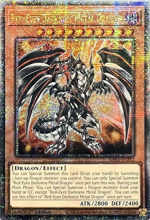 Image for Red-Eyes Darkness Metal Dragon (Quarter Century Secret Rare) (Quarter Century Bonanza) (RA03-EN212) - YuGiOh
